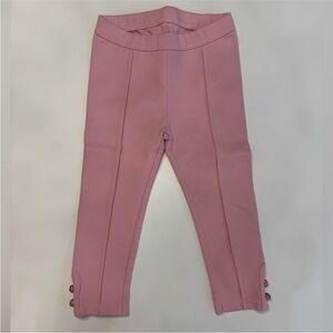 Janie and Jack Pink Leggings with Tailored Seams